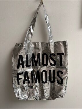 Almost Famous Silver Tote Bag by Santa Barbara Design Studio